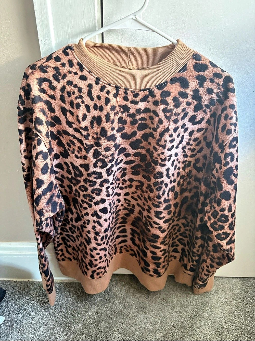 BP. Leopard Print Crewneck Size Large